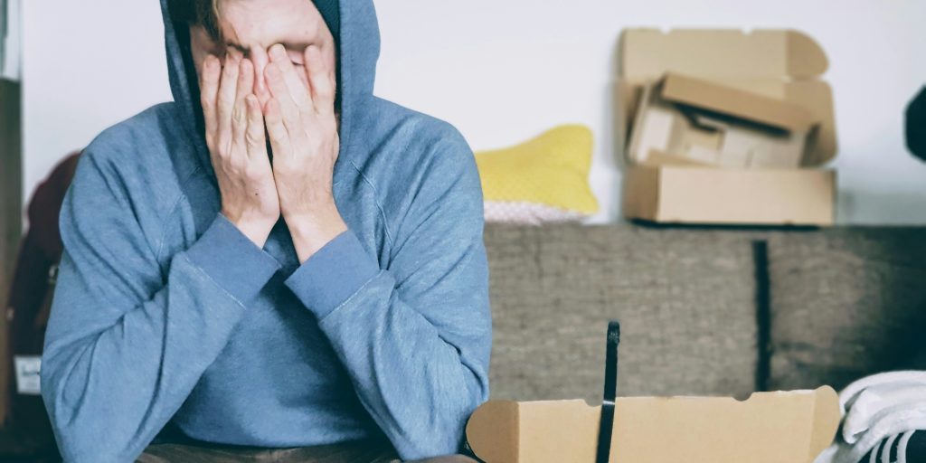 person experiancing overwhelm